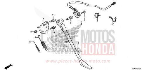 SIDE STAND (VT750CS/C2B/C2S/C) VT750C2BE de 2014